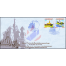 55 Y. of diplomatic relations with Russia: architectural monuments -FDC(I)-