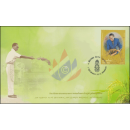 83rd Birthday King Bhumibol with rice grain -FDC(I)-