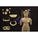 Khmer Kultur: Goldenes Schmuck Set aus der Angkor Periode...