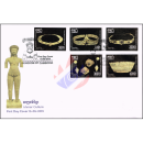 Khmer Kultur: Goldenes Schmuck Set aus der Angkor Periode -FDC(I)-I-