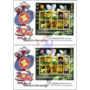 National flowers of the ASEAN members (261A-261B) -FDC(I)-I-