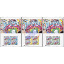 PERSONALIZED SHEET: 1st Issue - Party Design PS(001-003)- (MNH)