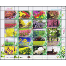 PERSONALIZED SHEET: Dream destinations for flower friends -PS(113)- (MNH)