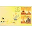 Visakhapuja-Tag 2019: Stupas (II) -FDC(I)-IT-