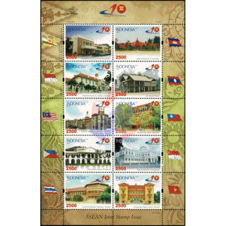 40 years ASEAN (II): Tourist Attractions -INDONESIA KB(I)- (MNH)