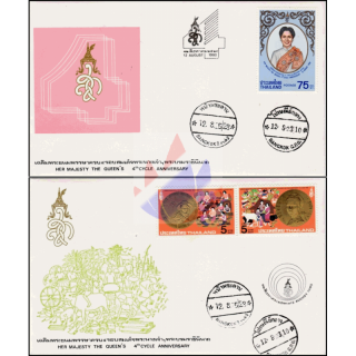 Her Majesty the Queens 4th Cycle Anniversary -FDC(I)-AT-