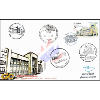 80th Anniversary of General Post Office Building -FDC(I)-ISSSTU-