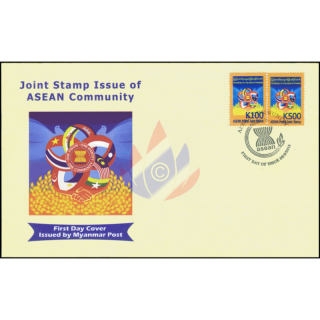 ASEAN 2015: Eine Vision, eine Identitt, eine Gemeinschaft -MYANMAR FDC(I)-I-