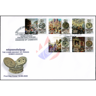 The Coins Ancient of Period Khmer Angkor -FDC(I)-