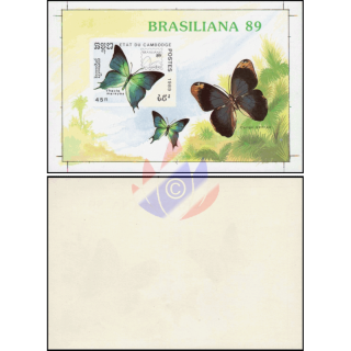 BRASILIANA 89, Rio de Janeiro: Schmetterlinge (170B PROOF) (**)