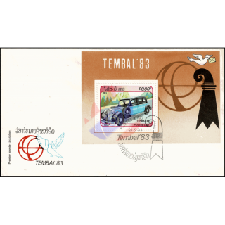 Blockausgabe: Briefmarkenausstellung TEMBAL 83, Basel (95A) -FDC(I)-