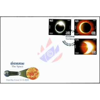 Der Weltraum: Der Ablauf der Sonnenfinsternis -FDC(I)-I-