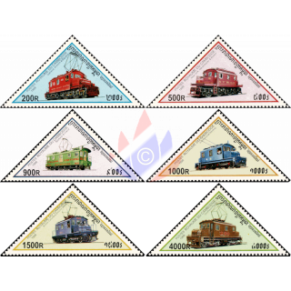 Electric locomotives from various railway companies