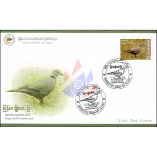 Endemic Birds: Burmese Collared-Dove -FDC(I)-I-