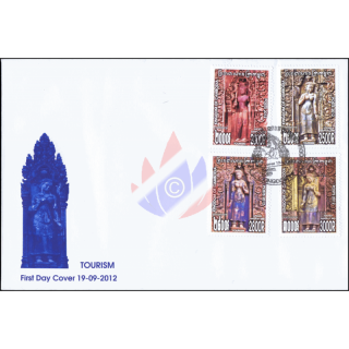 Figurenschmuck des Tempels Banteay Srei -FDC(I)-