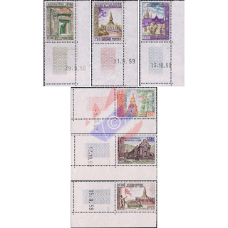 Definitive: Buddhist Buildings -EDGE WITH DATE- (MNH)