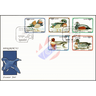 Internationale Briefmarkenausstellung BANGKOK 93: Enten -FDC(I)-