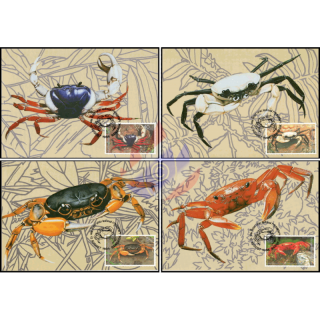 Crustaceans (II): Rare native freshwater crabs -MAXIMUM CARDS MC(54)-