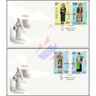 Costumes of the Mountain Tribes -FDC(I)-