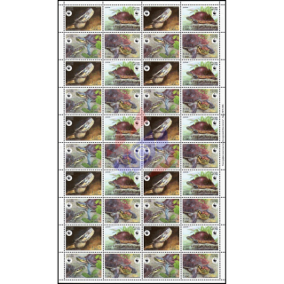 Worldwide conservation: Amboina horseshoe turtle -SHEET(I)- (MNH)